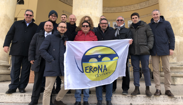 Il gruppo Verona Domani che ha proposto test antidroga su amministratori