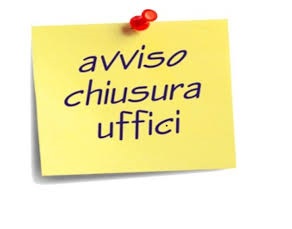 avviso chiusura uffici