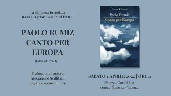 Paolo Rumiz presenta a Vicenza il suo libro “Canto per Europa