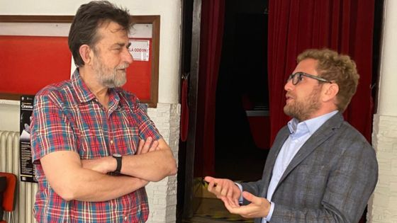 Giacomo Possamai e il regista Nanni Moretti