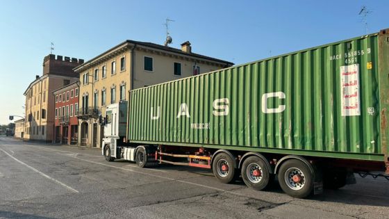 Ponte di Debba, in corso le operazioni di stoccaggio della struttura provvisoria