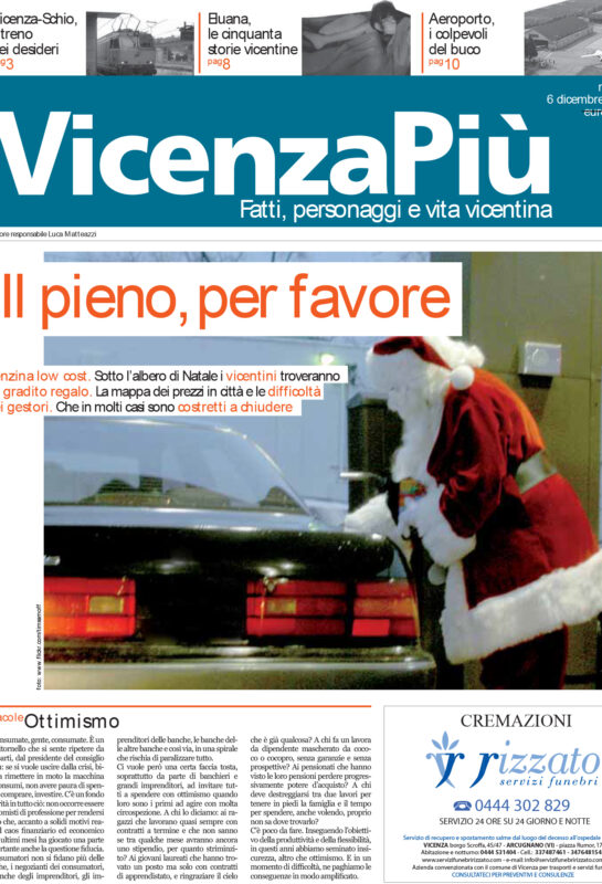 VicenzaPiù n.128, 6 dicembre 2008