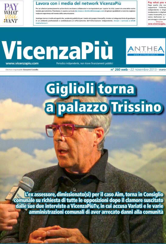 VicenzaPiù n.260, 22 novembre 2013