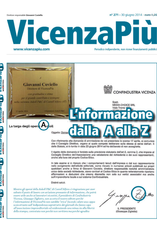 VicenzaPiù n.271, 30 giugno 2014