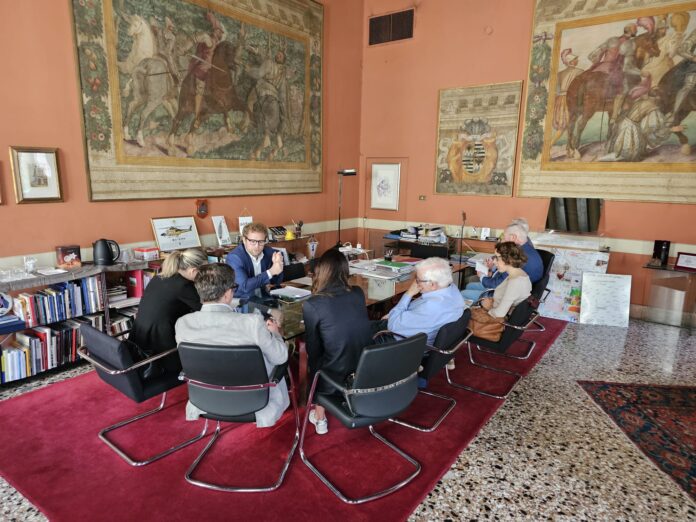 Il sindaco di Vicenza Giacomo Possamai incontra la stampa a un anno dalla sua vittoria alle elezioni