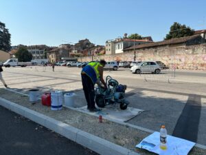 rifacimento segnaletica park fogazzaro