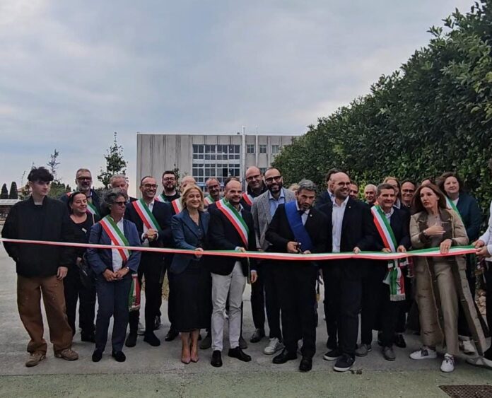 L'inaugurazione del parco al centro studi di Bassano del Grappa