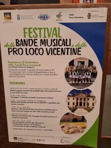 La locandina del festival delle bande musicali