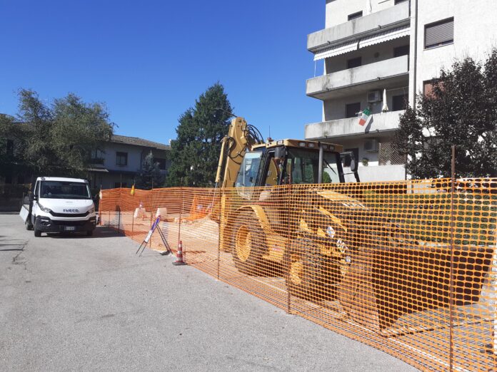 lavori marciapiedi quartiere cattane vicenza