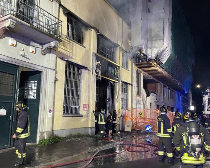 milano incendio cinesi