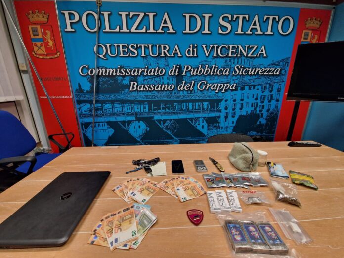 Arresto per spaccio a Bassano del Grappa