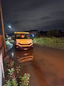 maltempo, al lavoro in via Sardegna