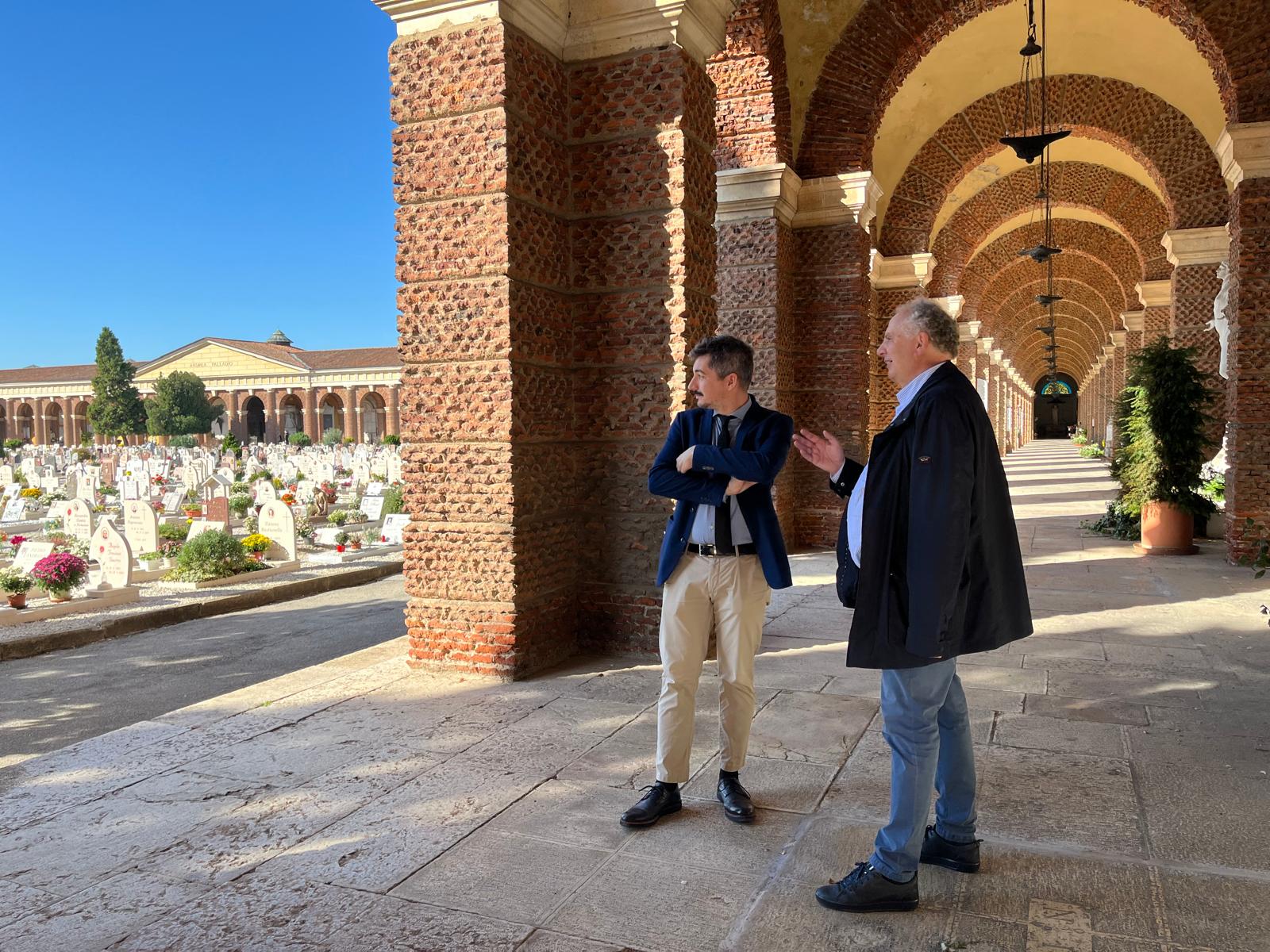 cimiteri di vicenza sopralluogo guzzo e Nicolai