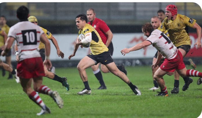 Rangers Rugby Vicenza, un azione col Viadana