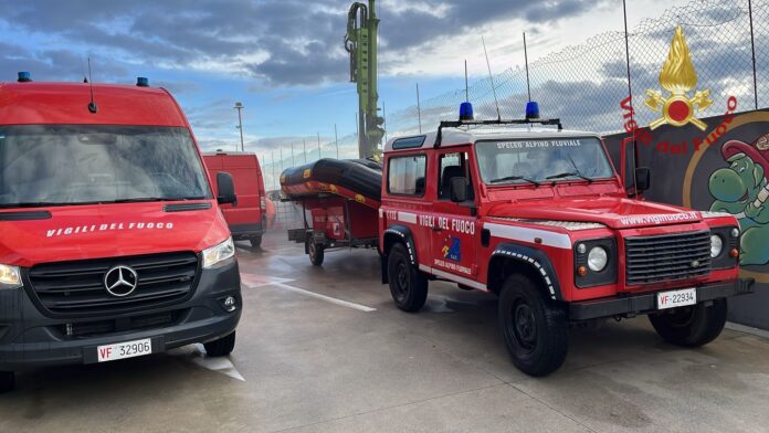 Modulo contrasto rischio acquatico Vigili del fuoco di Vicenza, Padova e Verona