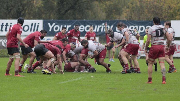 Rangers Rugby Vicenza, una mischia col Colorno (Foto di Andrea Zambon )