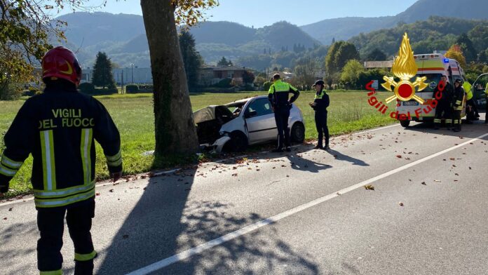 Monte di Malo, i vigili del fuoco sul luogo del tragico incidente