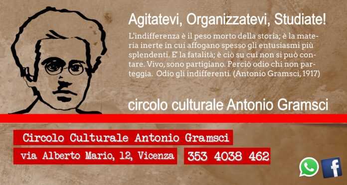 incontri del mercoledì al circolo Gramsci di Vicenza