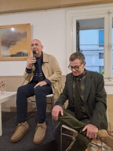 Simone Pavan con Umberto Marzotto alla presentazione di Non è sempre bacalà