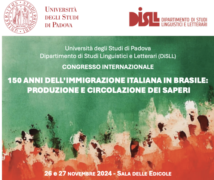 150 anni di immigrazione italiana in Brasile, il 26 e 27 novembre a Padova Congresso Internazionale