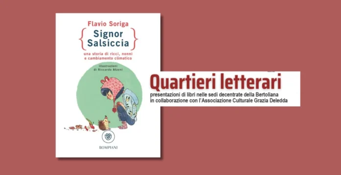 Signor Salciccia, Biblioteca Bertoliana, giovedì 21 novembre arriva a Villa Tacchi lo scrittore Flavio Soriga