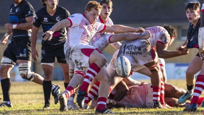 Lyons Piacenza vs Rangers Rugby Vicenza, una fase di gioco