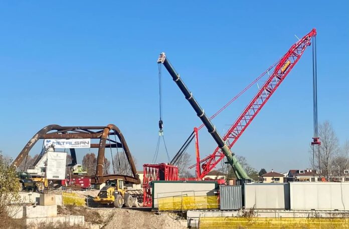 Ponte di Secula in costruzione (dicembre 2024)