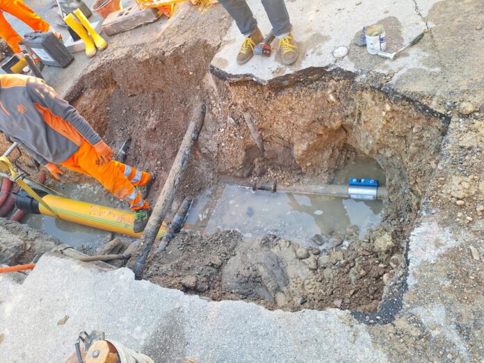 Intervento di Viacqua in Viale della Pace a Vicenza