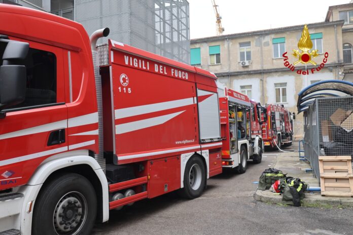 incendio seminterrato ospedale san bortolo di Vicenza