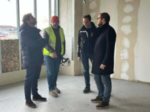 la visita al cantiere dell'ITTE Galilei