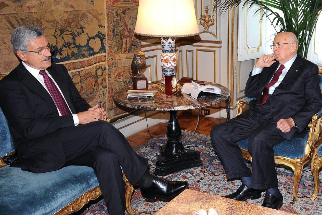 Giorgio Napolitano con Massimo D'Alema