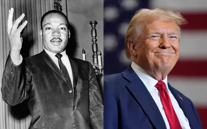 Martin Luther King e Donald Trump