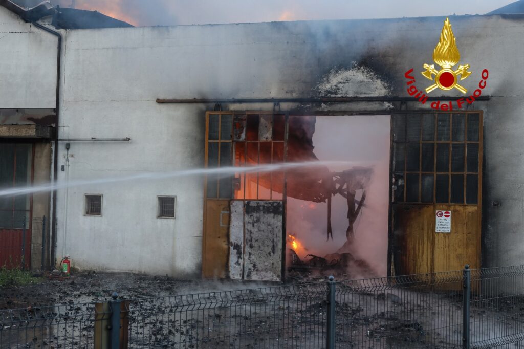 incendio a trissino ditta recupero batterie