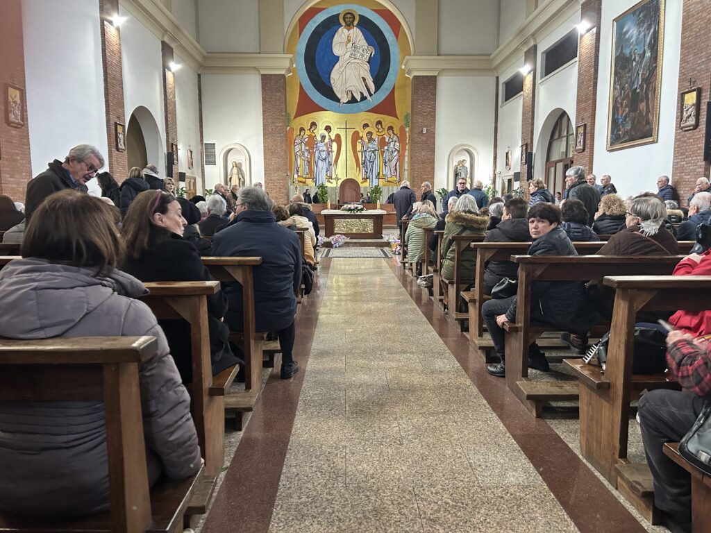 La chiesa di Tor Sapienza, cerimonia funebre della signora del volley