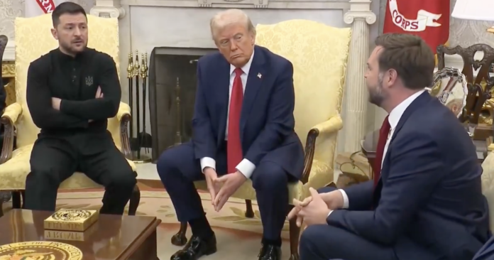 Zelensky, Trump e Vance nello Studio ovale